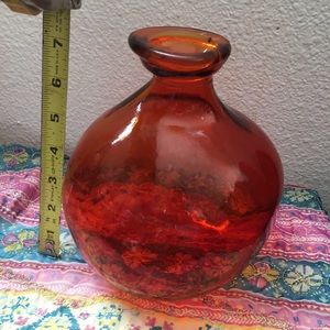 Glass flower vase